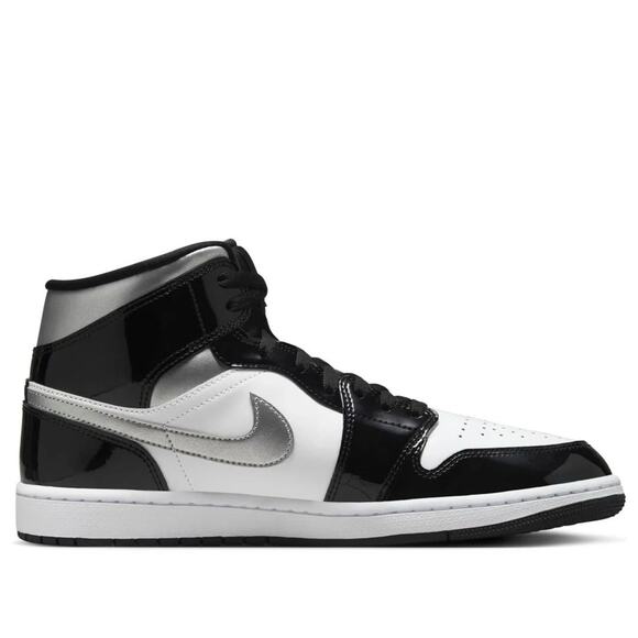 NEW Nike Air Jordan 1 Mid SE Black Silver White HV0789-010 Men’s Size Multi main image 4
